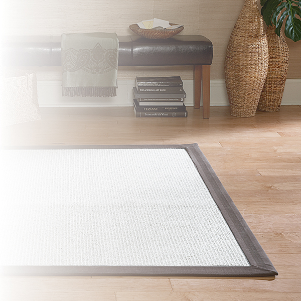 Simple two-toned area rug